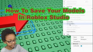 How To Save Your Models In Roblox Studio [upl. by Bayly]