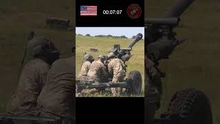 Cannon crewmember artillery live fire no1trending alliedmarine army marines navy royalmarines [upl. by Asirret]