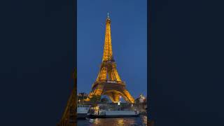 Eiffel Tower seen from the cruise ship Bateaux Mouches [upl. by Neros363]