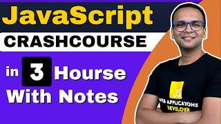 🚀🔥 JavaScript Crash Course 2024  Hindi  Notes  Certificate [upl. by Lehacim821]