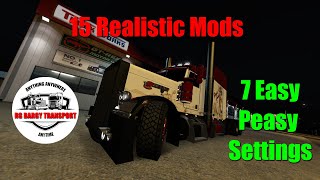 15 Best Realistic Mods V151 Update  American Truck Simulator [upl. by Aracahs697]