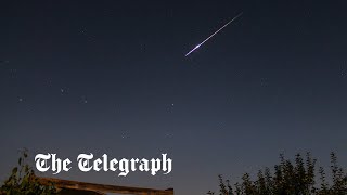 Asteroid explodes over English Channel after rare early detection [upl. by Aneis916]