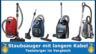 Staubsauger mit langem Kabel TOP 5 2024 🥇 Testsieger Vergleich Bosch Siemens Miele amp AEG [upl. by Milinda213]