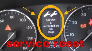 Mercedes oil service interval reset service A service B [upl. by Herby]