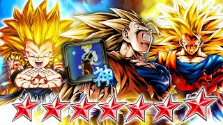 THE SSJ3 TAG IS SAVED NEW GODLY PLAT EQUIP SHOWCASE  Dragon Ball Legends [upl. by Yenolem]