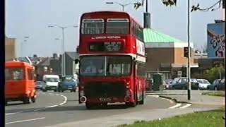 Londons Buses at work at Edmonton Green in 1990 [upl. by Aynom]