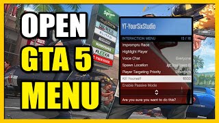 How to Open Interaction Menu ON PC PS5 Xbox in GTA 5 Online Fast Tutorial [upl. by Lindy]