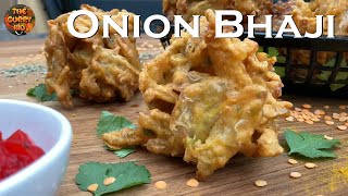 How to make Crispy Onion Bhajees at Home  Easy Onion Bhaji Recipe  BIR Restaurant Style [upl. by Salinas]