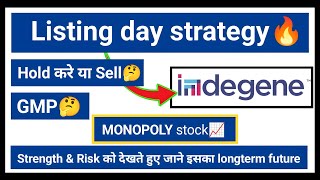 🔥 Indegene IPO listing day strategy 🔥  Hold or Sold  GMP  investorschoice [upl. by Tibold]