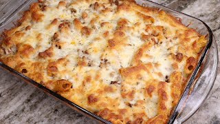 The Secret To Make The BEST Baked Rigatoni  Cheesy Baked Rigatoni Recipe [upl. by Leor]