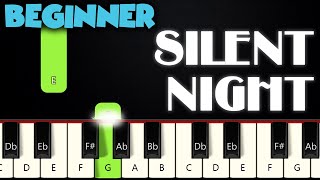 Silent Night  BEGINNER PIANO TUTORIAL  SHEET MUSIC by Betacustic [upl. by Paza]