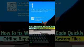 How to fix Windows Stop Code quickly 💻 youtubeshorts shortsvideo shorts [upl. by Nahsaj]