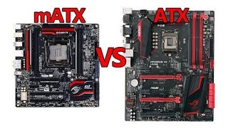 ATX vs mATX Motherboard Comparison [upl. by Aisenat729]