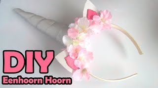 DIY Eenhoorn Party Halloween Bloemen Haarband [upl. by Ybba]