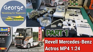 Revell MercedesBenz Actros MP4 124 part 1 [upl. by Nnail344]