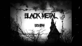 Black Metal Drum Track 125 BPM [upl. by Domonic]