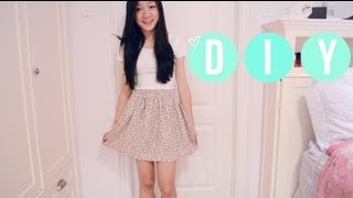 ❥ DIY Shorts Into Skirt  CLOSET RAID [upl. by Osmo]