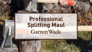 Garrett Wade Pro Splitting Maul [upl. by Ahseyi]