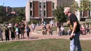 Appalachian State University Boone NC Open Air Preacher ASU [upl. by Icken]