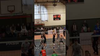 through the middle 🧱🏐🧱 volleyball sports highlights [upl. by Aihsiek]