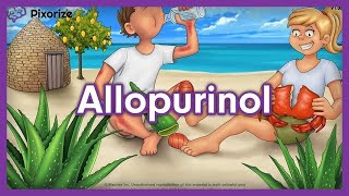 Allopurinol Mnemonic for Nursing Pharmacology NCLEX [upl. by Maxama]