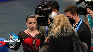 Behind the scenes of Shcherbakova Trusova Valievas free skate  Winter Olympics 2022  NBC Sports [upl. by Rehpotisrhc930]