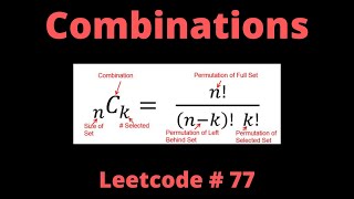 COMBINATIONS  LEETCODE 77  PYTHON BACKTRACKING SOLUTION [upl. by Benedick]