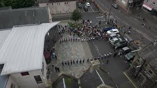 Pipe Band at Inverkeithing Lammas Fair Races [upl. by Venditti]