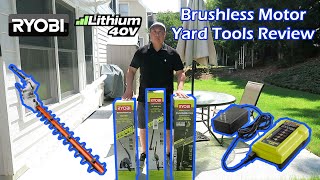 HONEST REVIEW RYOBI 40V Brushless Motor Yard Tools [upl. by Loughlin]