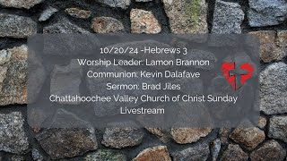 Chattahoochee Valley Church of Christ Sunday Live Stream 102024  Brad Jiles amp Kevin Dalafave [upl. by Laverne]