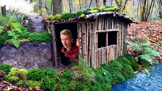 Ik Bouwde Een Ondergrondse Survival Hut om in te overleven [upl. by Querida577]