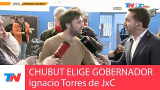 CHUBUT ELIGE GOBERNADOR quotEl mayor acto de rebeldía es venir y votarquot Ignacio Torres precandidato [upl. by Aiza]