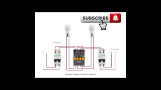 automatic changeover switch connection single phase [upl. by Emiline807]