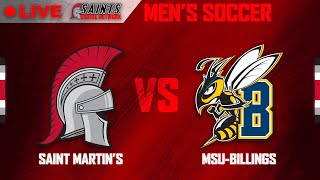 Saint Martins vs MSUBillings Mens Soccer  LIVE 10242024 [upl. by Behrens34]