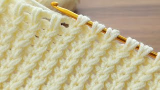 👌Wow ⚡ A legendary Tunisian crochet Very easy Tunisian crochet pattern tunisiancrochet [upl. by Tacy386]