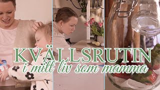 VÅR KVÄLLSRUTIN EN FREDAG SOM MAMMA  STÄDA MED MIG [upl. by Arodasi]