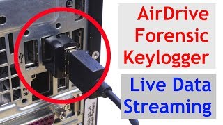 AirDrive Forensic Keylogger Pro Live Data Streaming [upl. by Eelnyl8]