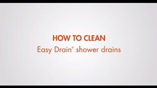 How to clean your Easy Drain shower drain English [upl. by Noslien]