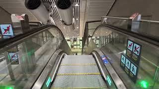 Sweden Stockholm Odenplan Train Station 7X escalator [upl. by Nahtnaoj658]