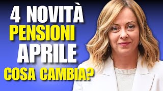 PENSIONI APRILE 2024  NOVITÀ E IMPORTI  COSA CAMBIA [upl. by Leamse]