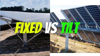 Fixed Tilt Solar System VS Single Axis Solar Trackers 2024 [upl. by Anairb]