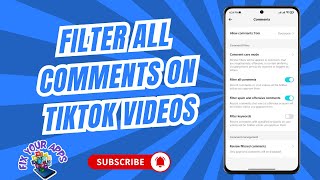 How to Filter All Comments On TikTok Videos [upl. by Eilak]