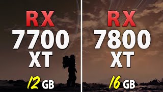 RX 7700 XT vs RX 7800 XT  Test in 10 Games  1440p [upl. by Aielam]