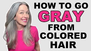 8 Best Ways To Go Gray from Dyed Hair [upl. by Martell]