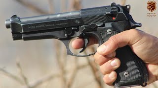 USA Beretta 92fs Police model 9mm pistol Review amp Target shooting [upl. by Adlig577]