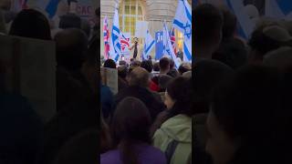 British Jews Sing UK National Anthem at Vigil for Israel in Manchester [upl. by Akemeuwkuhc329]