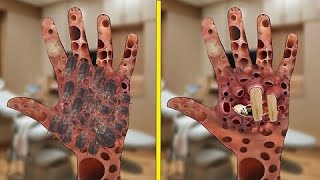 asmr hand cleaning animation  female asmr hand cleaning [upl. by Cohin]