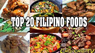 Top 20 Filipino Foods [upl. by Vanya]