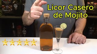 Como hacer el LICOR CASERO de MOJITO [upl. by Dlanger]