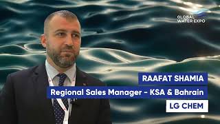 Exhibitor Interview Raafat Shamia Regional Sales Manager LG Chem [upl. by Yrrep]